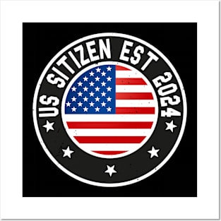 funny us sitizen est 2024 Posters and Art